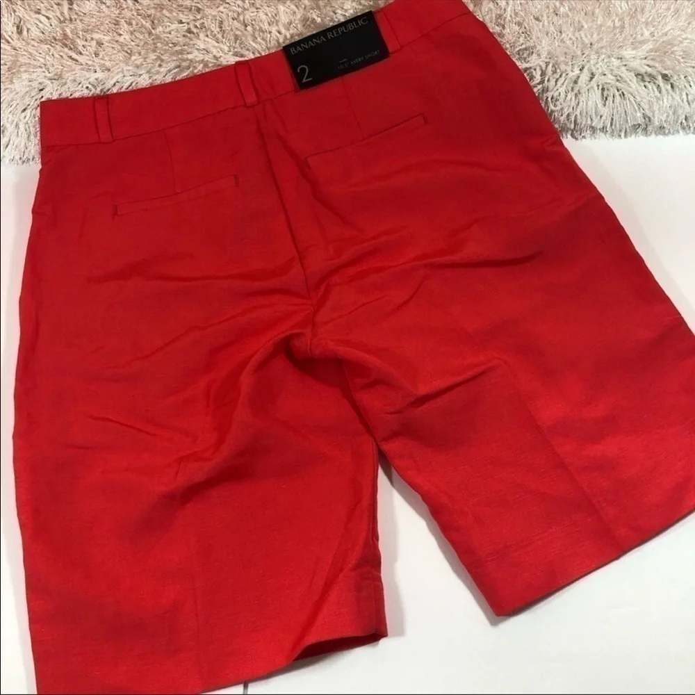 Banana Republic Linen Avery Bermuda Shorts 2